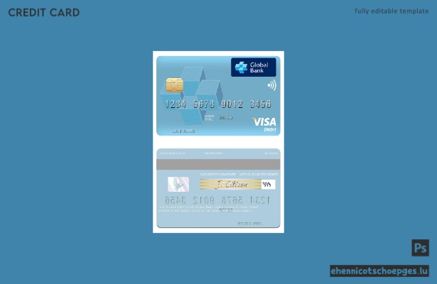 Beispielvorschau der Liberia Global Bank Liberia Visa Debitkarte